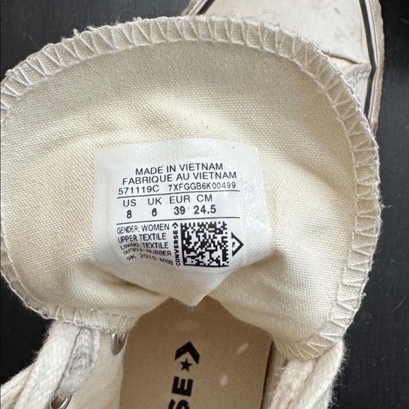 converse made with love high top. size women’s 8. - Picture 9 of 9